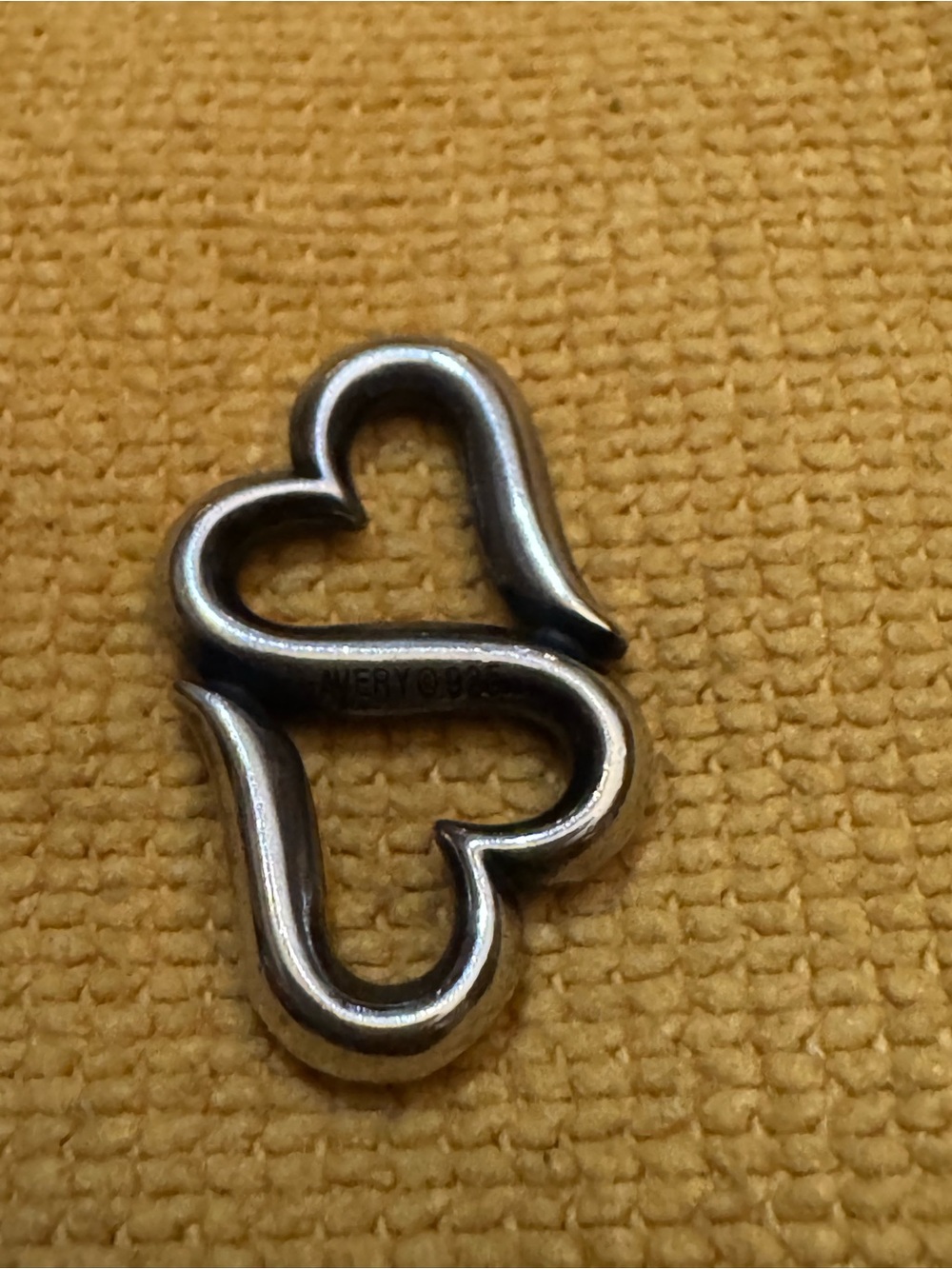 James Avery Double Heart Charm